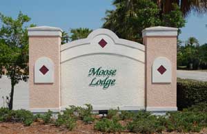 Venice Moose Lodge sign
